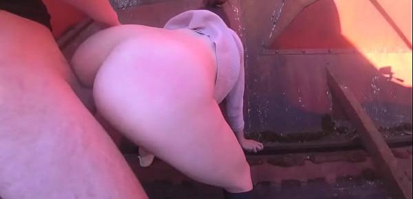  Blonde POV Blowjob and Hard Doggy Sex - Cumshot Closeup.